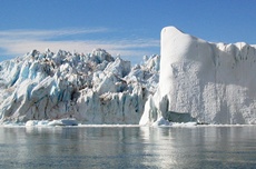 Jakobshavn Glacier, located in a sector of southwestern Greenland (Image; NASA Earth Observatory)